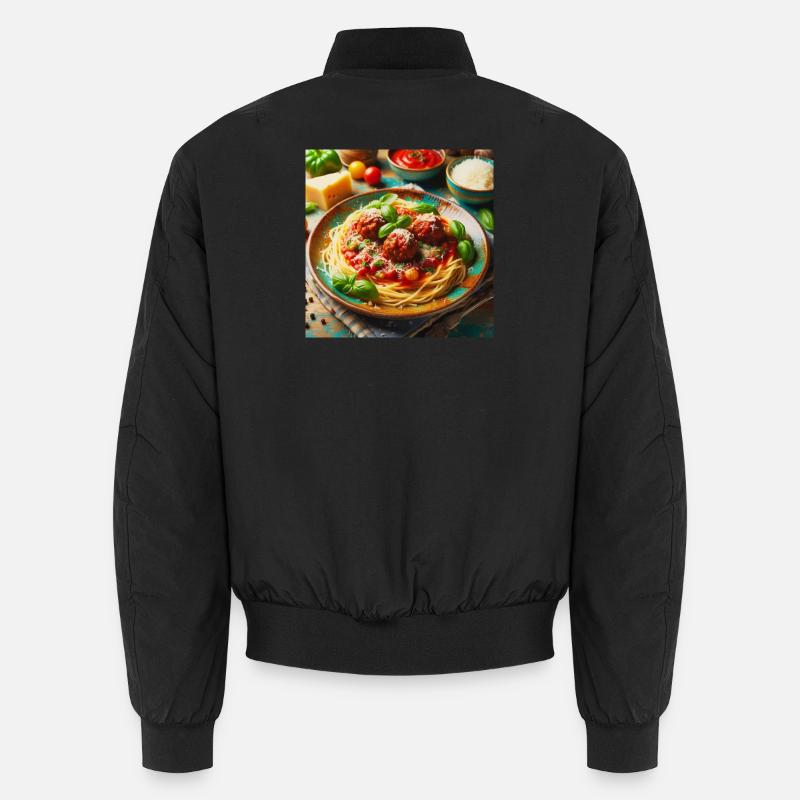Spaghetti with meat Unisex Bomber Jacket