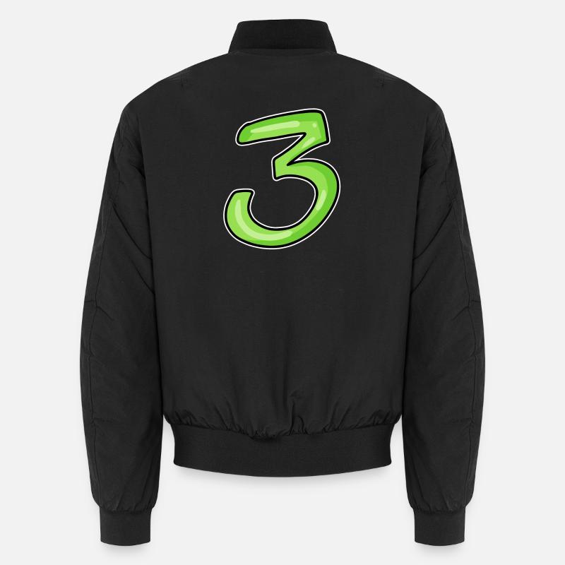 Trois - 3 - Numéro 3 - Numéro 3 Bomber unisexe