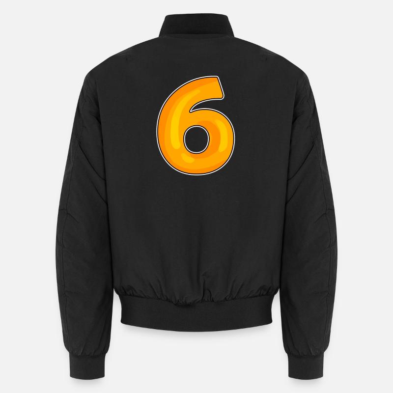 Six Number 6 Number - Unisex Bomber Jacket - black