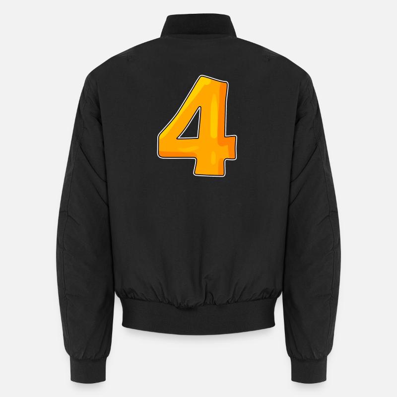 Numéro numéro 4 - Bomber unisexe - noir