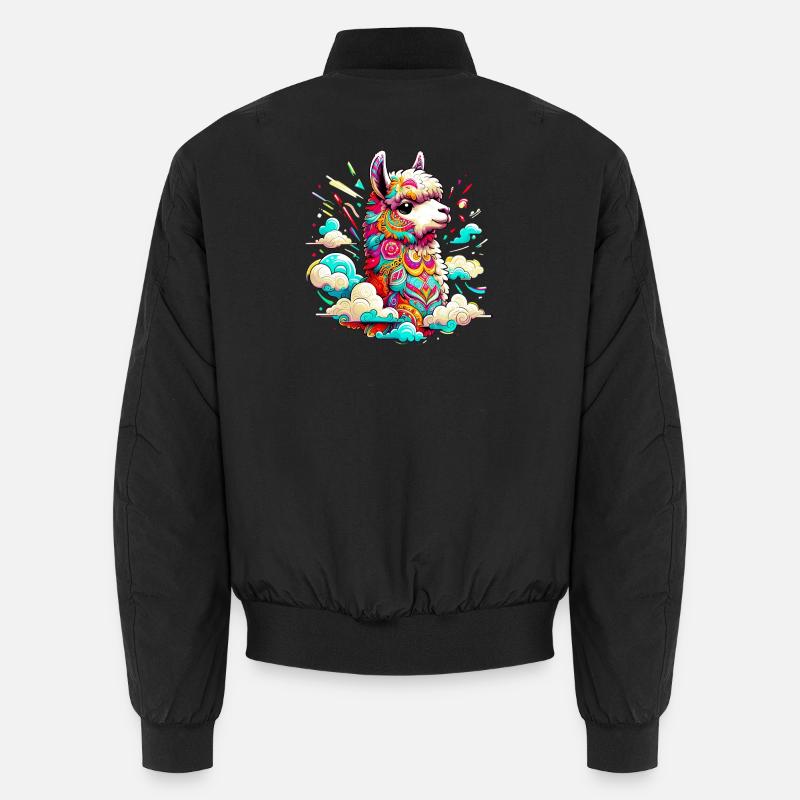 Alpaca - Unisex Bomber Jacket - black