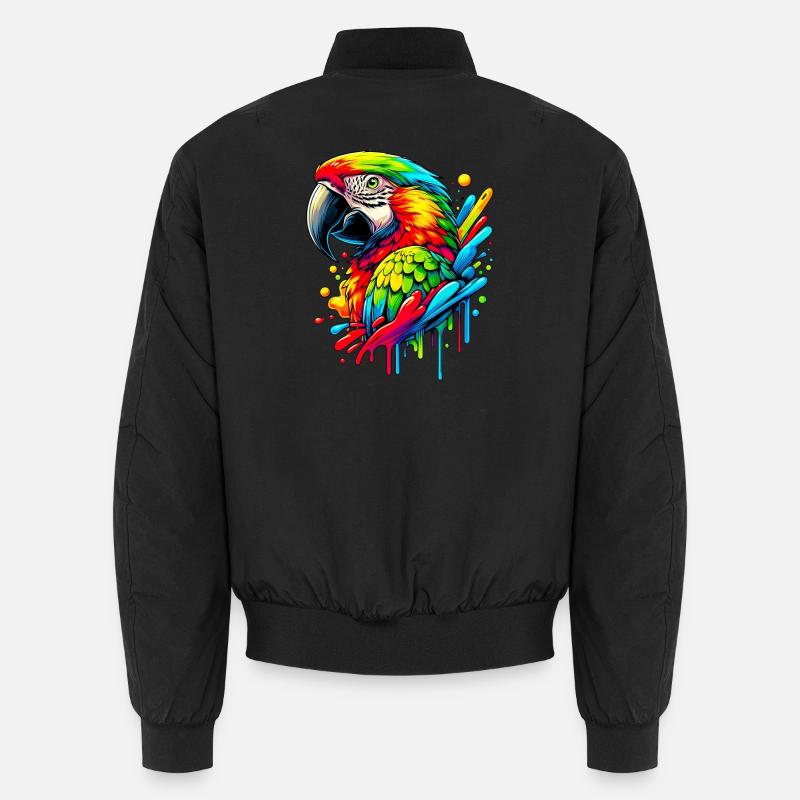 Perroquet - Bomber unisexe - noir