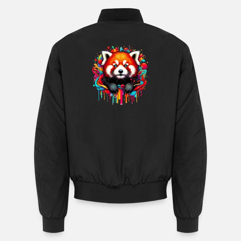 Kleiner Panda - Unisex Bomberjacke - Schwarz