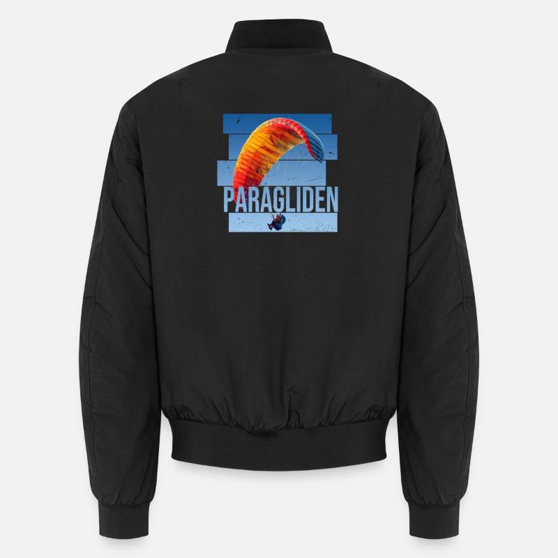 Paragliden - Unisex Bomberjacke - Schwarz