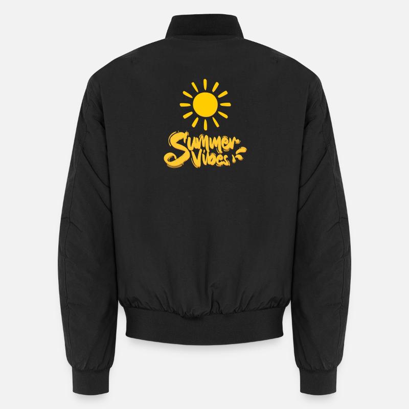 Summer Vibes - Unisex Bomber Jacket - black