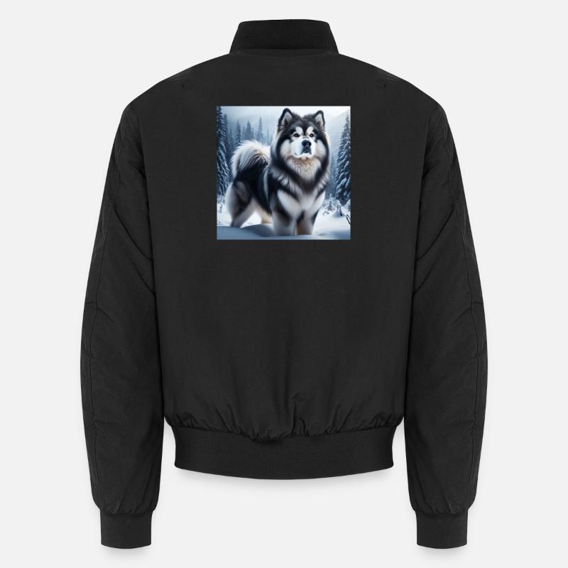 Malamute d’Alaska - Bomber unisexe - noir