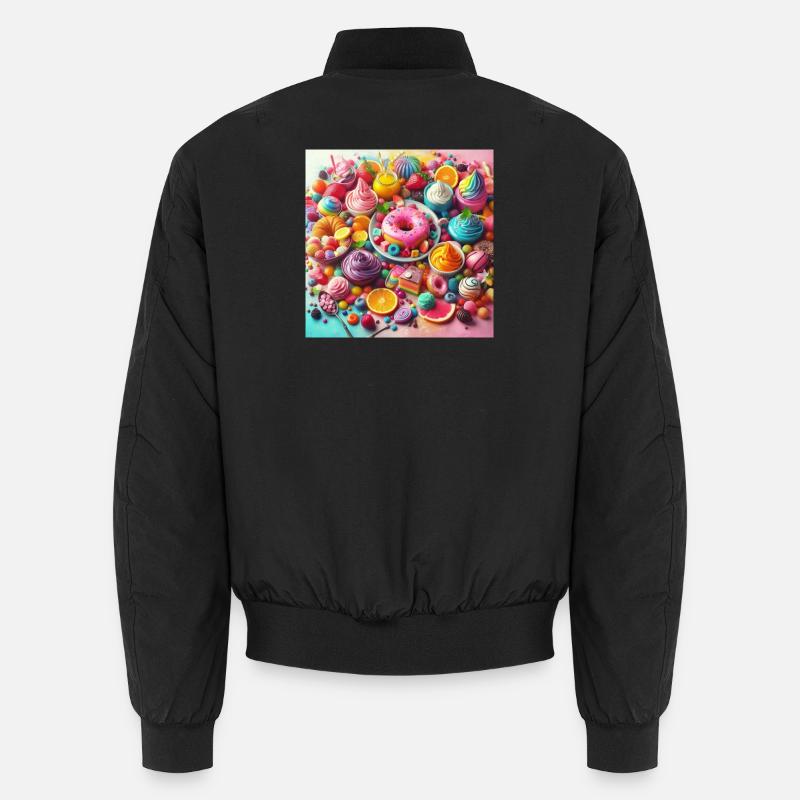 Süßigkeiten und leuchtende Farben Unisex Bomberjacke