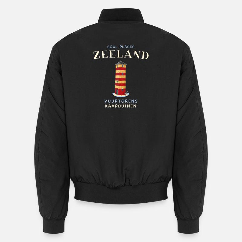 Zélande Pays-Bas, dessin du phare de Kaapduin Bomber unisexe