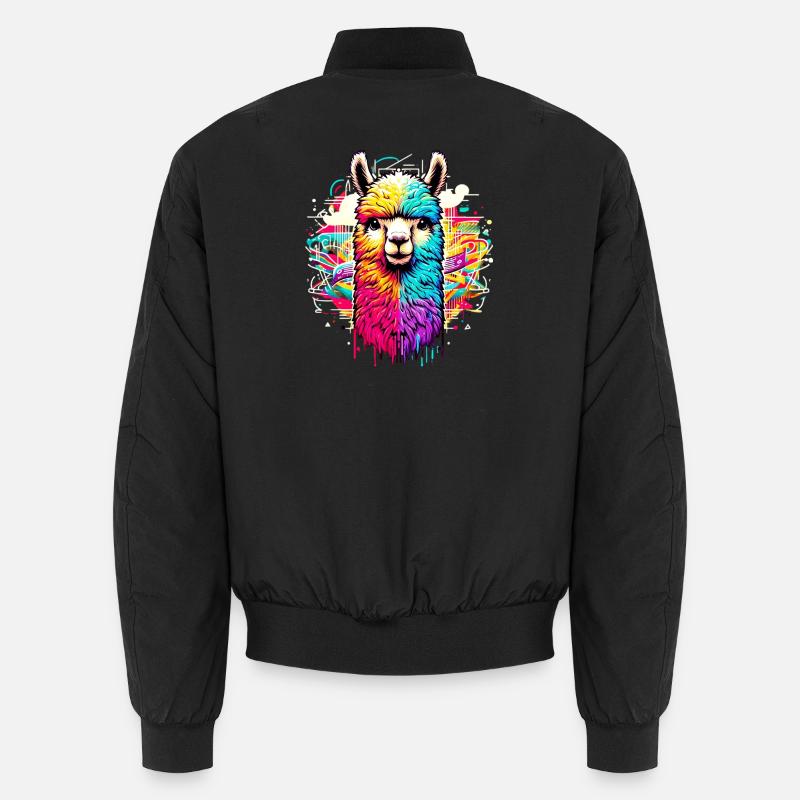 Alpaga - Bomber unisexe - noir