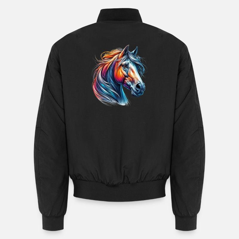 Pferd Unisex Bomberjacke