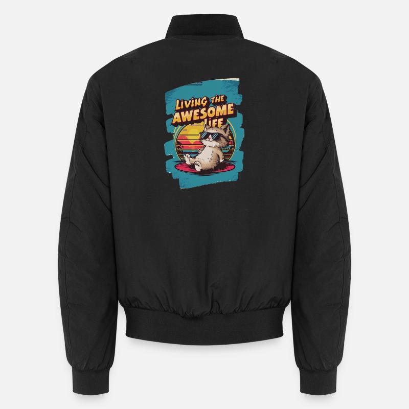 Live Chill Chat badass Bomber unisexe