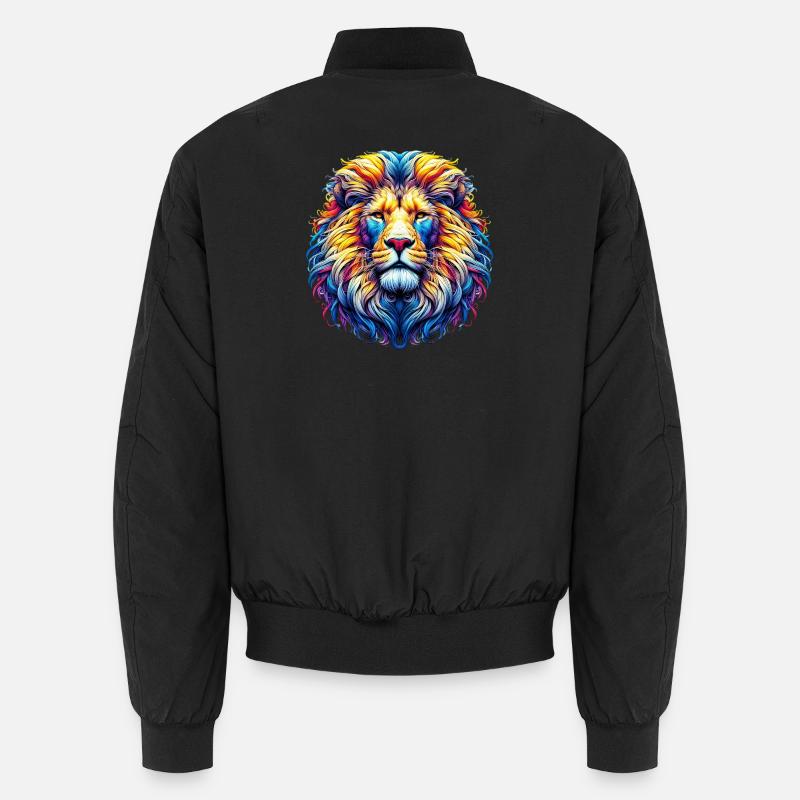 Lion - Bomber unisexe - noir