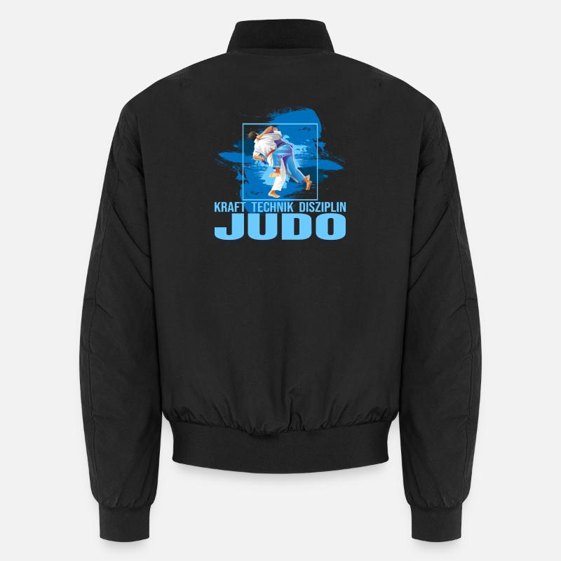 Kraft - Technik - Disziplin - Judo Unisex Bomberjacke