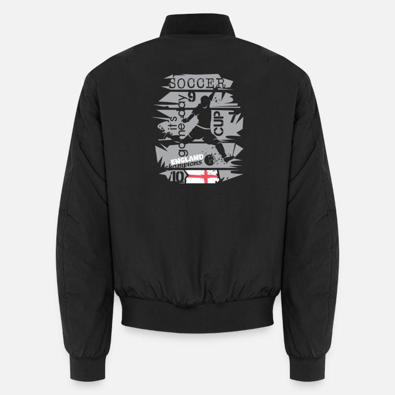 Fußball England Graffiti Collage Team Turnier icon Unisex Bomberjacke