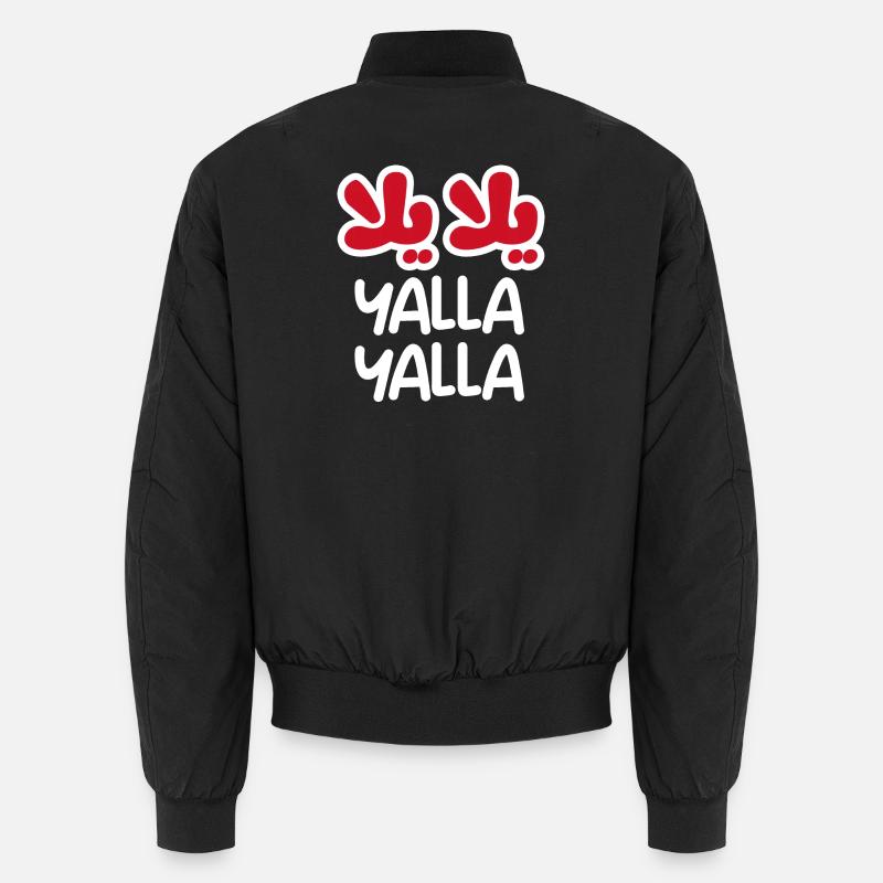 Yalla Yalla (dunkel) - Unisex Bomberjacke - Schwarz