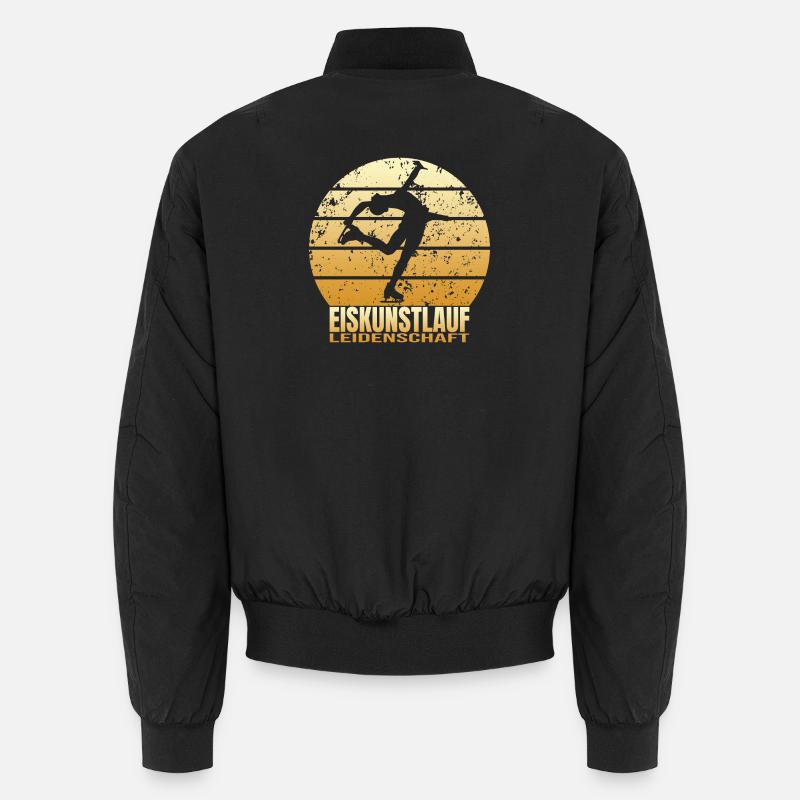 Eiskunstlauf Leidenschaft - Unisex Bomberjacke - Schwarz