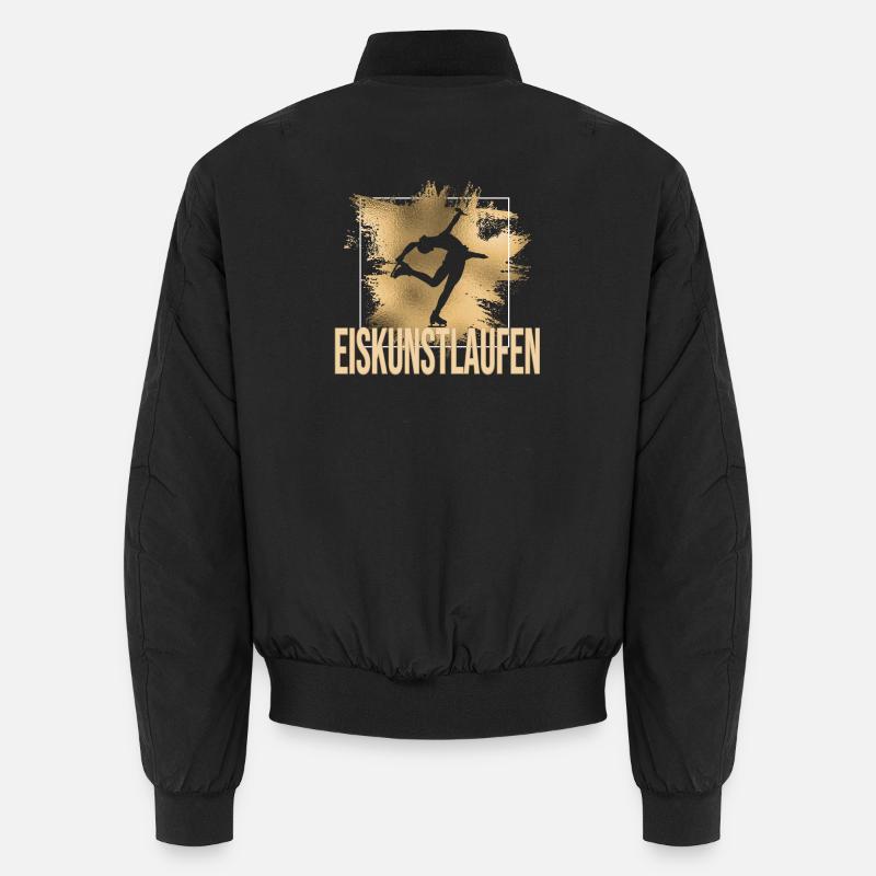 Eiskunstlauf - Unisex Bomberjacke - Schwarz