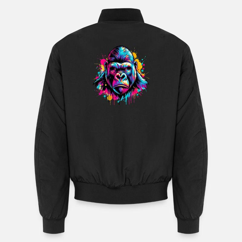Gorilla - Unisex Bomberjacke - Schwarz