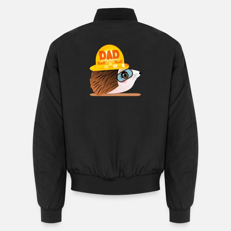 Hedgehog Dad - Construction Unisex Bomber Jacket