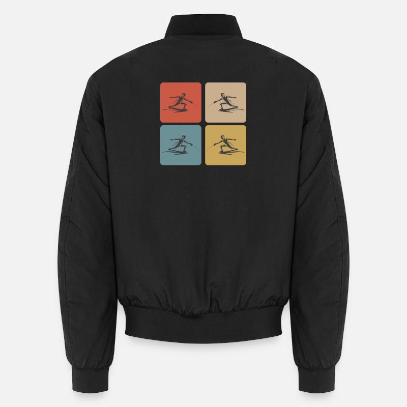 Fechten - Unisex Bomberjacke - Schwarz