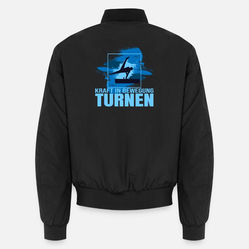Kraft in Bewegung - Turnen Unisex Bomberjacke