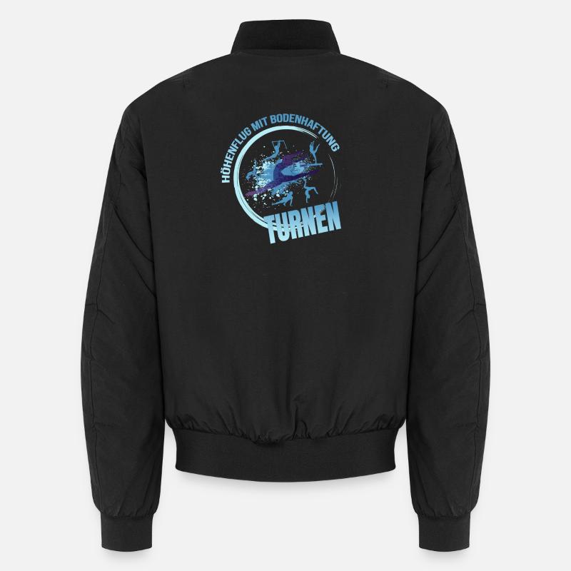 Höhenflug mit Bodenhaftung - Turnen Unisex Bomberjacke