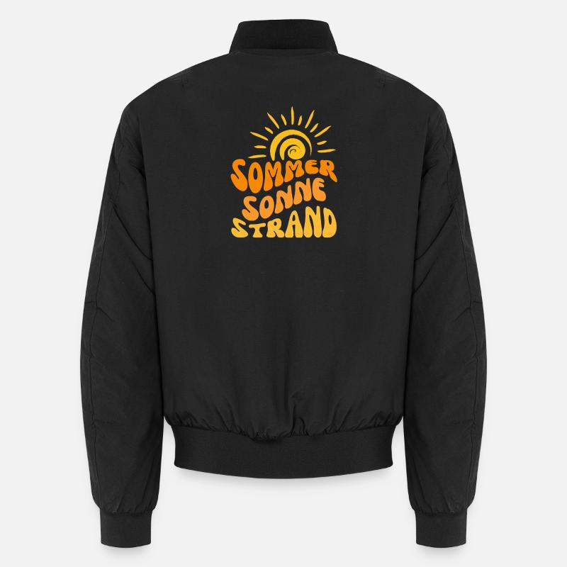 Sommer Sonne Strand Wavy Unisex Bomberjacke