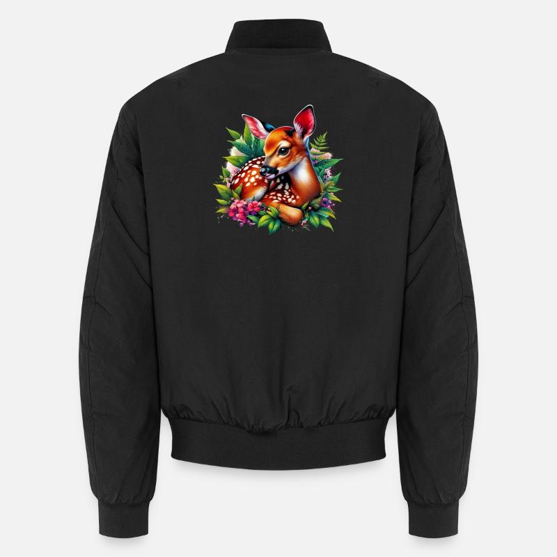 Fawn - Unisex Bomber Jacket - black