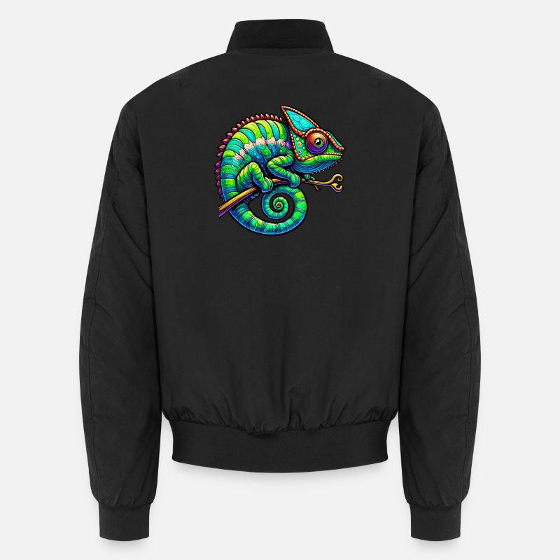 Chamäleon - Unisex Bomberjacke - Schwarz