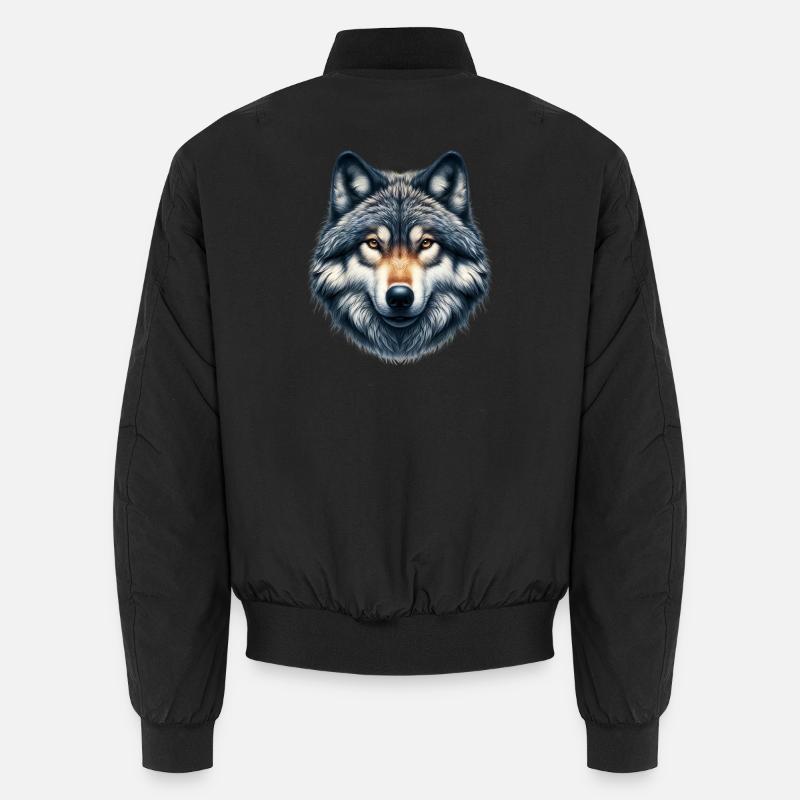 Loup - Bomber unisexe - noir