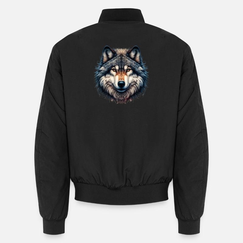 Wolf Unisex Bomberjacke