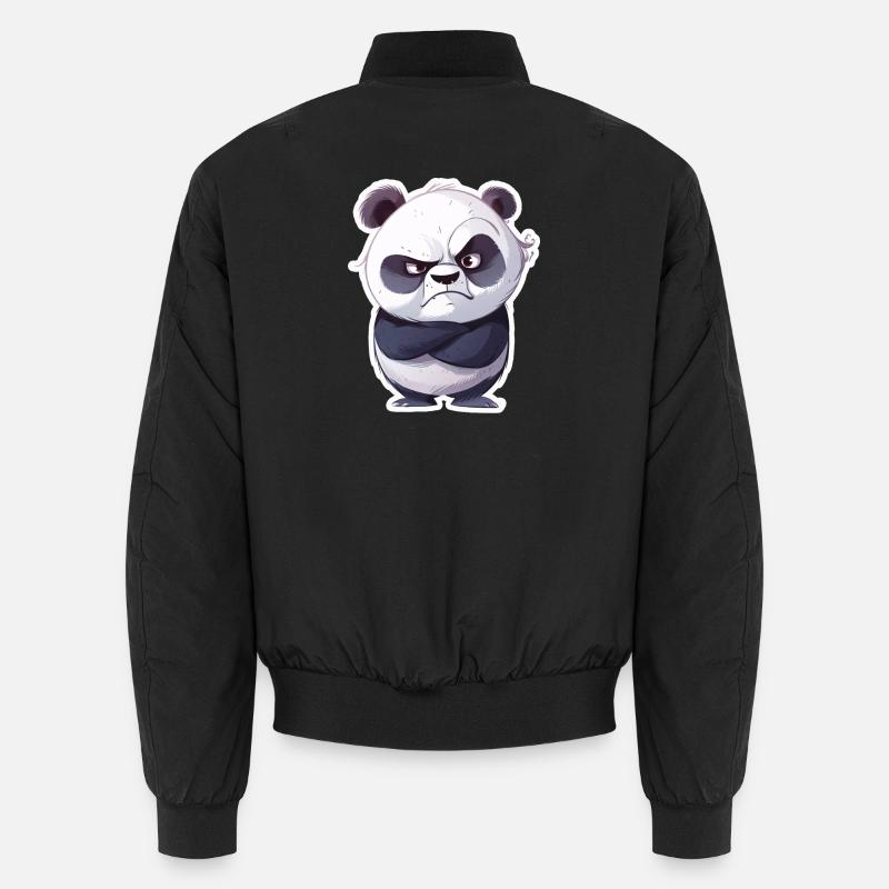 Eingeschnappter Beleidigter Panda Unisex Bomberjacke