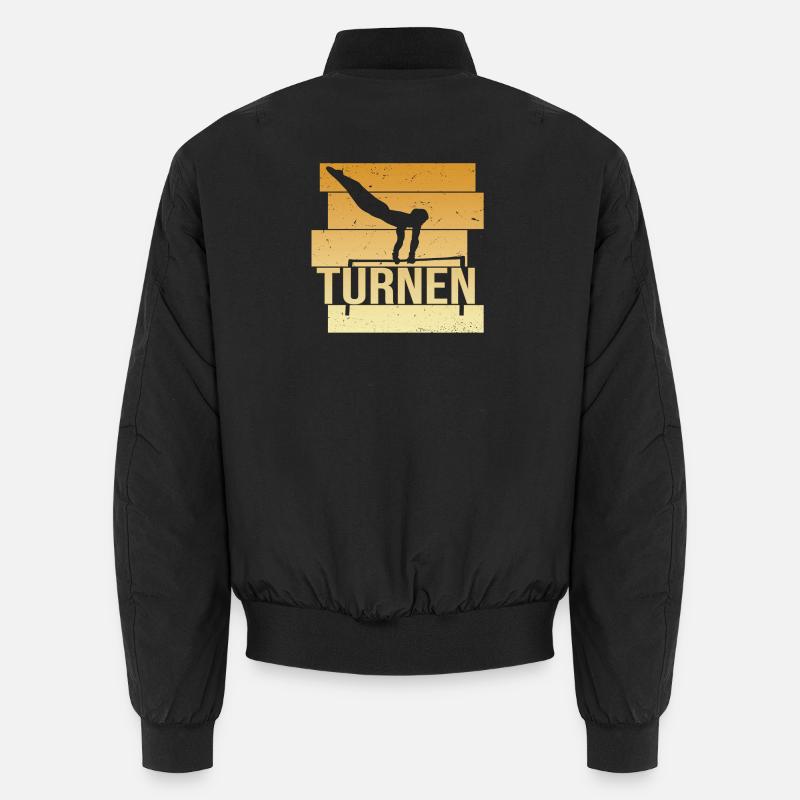 Turnen - Unisex Bomberjacke - Schwarz