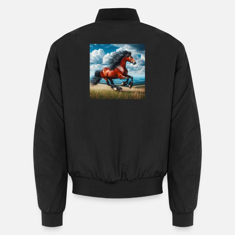 Galoppierendes Pferd Unisex Bomberjacke