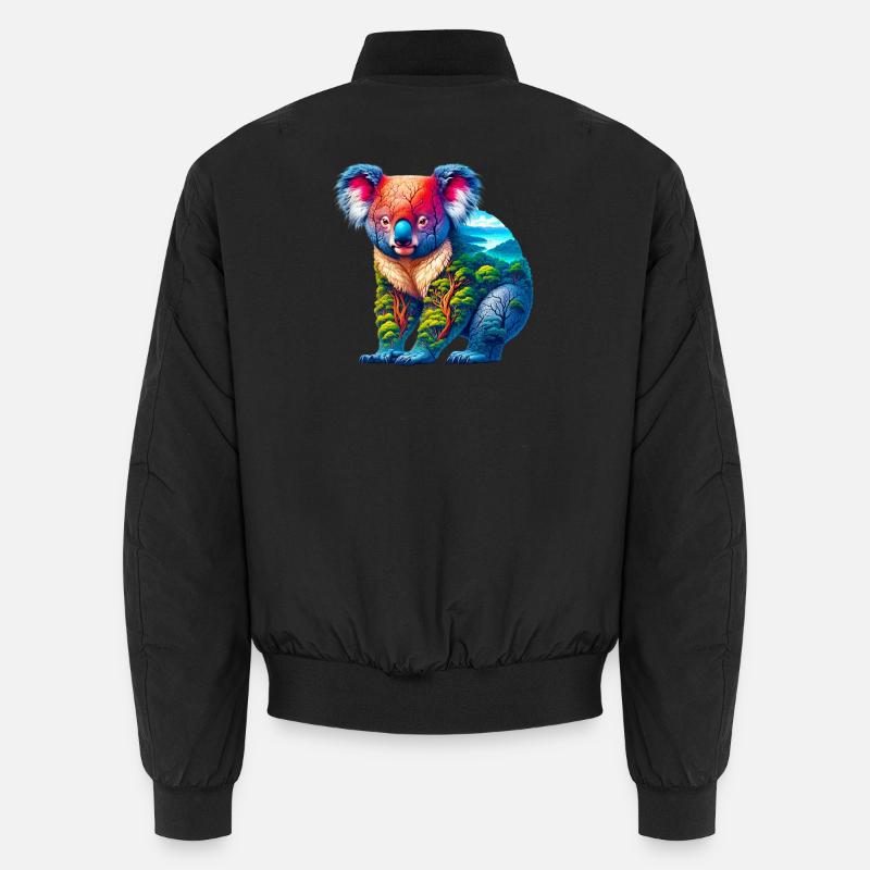 Koala - Unisex Bomberjacke - Schwarz