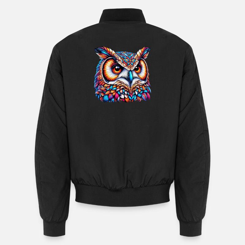 Hibou - Bomber unisexe - noir