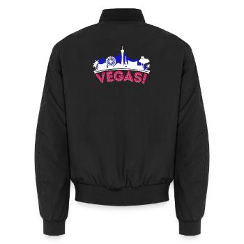 Poker Casino Royal Flush Jeu de cartes Vegas Jeux d’argent - Bomber unisexe - noir - Dos - AI Model Male 185 light (185cm)