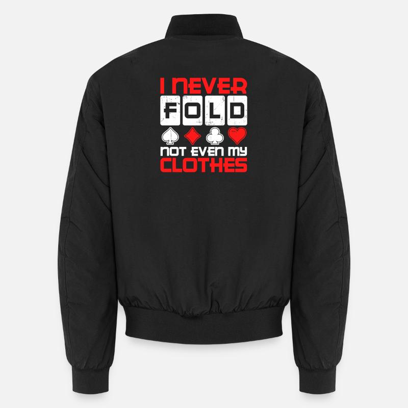 Gewinnen Casino Profispieler Statement Poker Unisex Bomberjacke