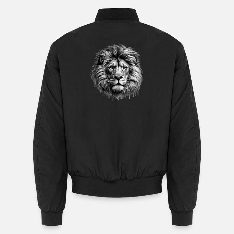 Lion - Unisex Bomber Jacket - black