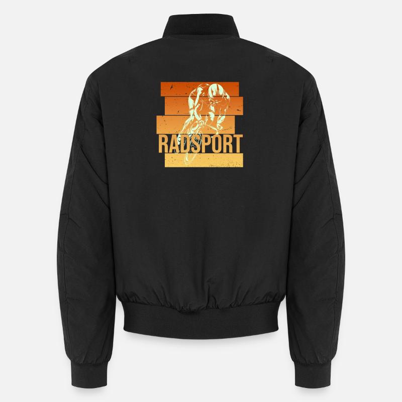 Radsport - Unisex Bomberjacke - Schwarz