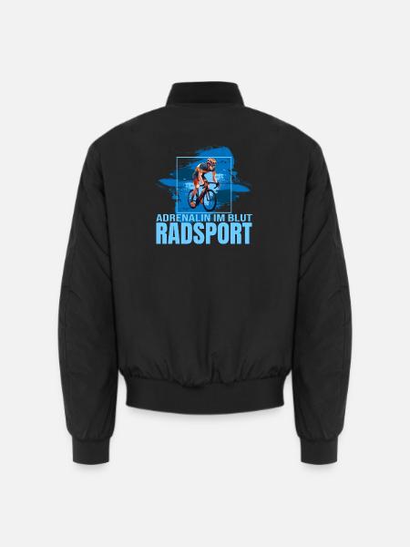 Adrenalin im Blut - Radsport - Unisex Bomberjacke - Schwarz