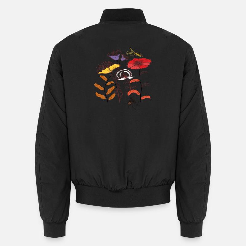 Fleurs de jardin avec des insectes Bomber unisexe