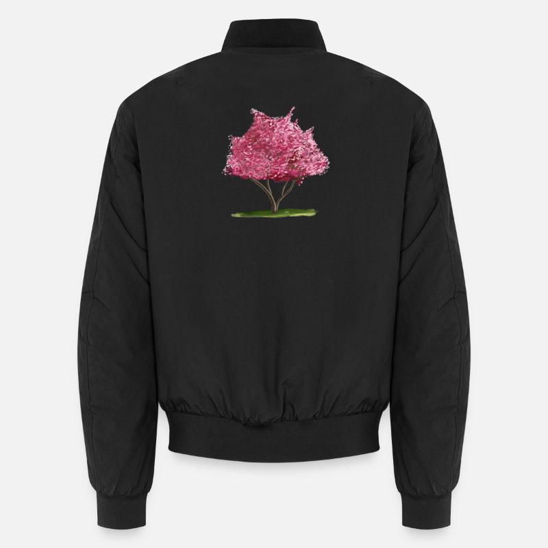 Kirsch-Sakura Rosa Blumenbaum Unisex Bomberjacke