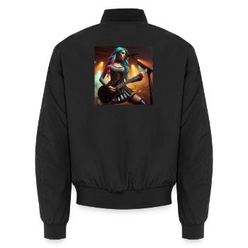 Heavy Metal Femme - Bomber unisexe - noir - Dos - AI Model Male 185 light (185cm)