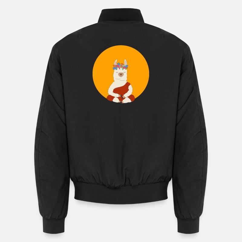 Meditating Lama Unisex Bomber Jacket