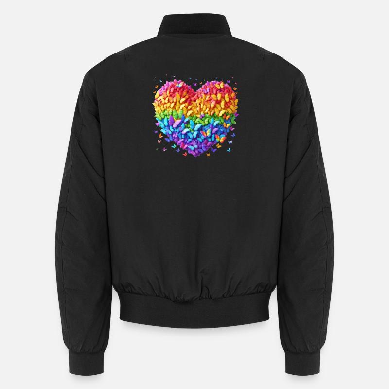 Coeur de papillon Bomber unisexe