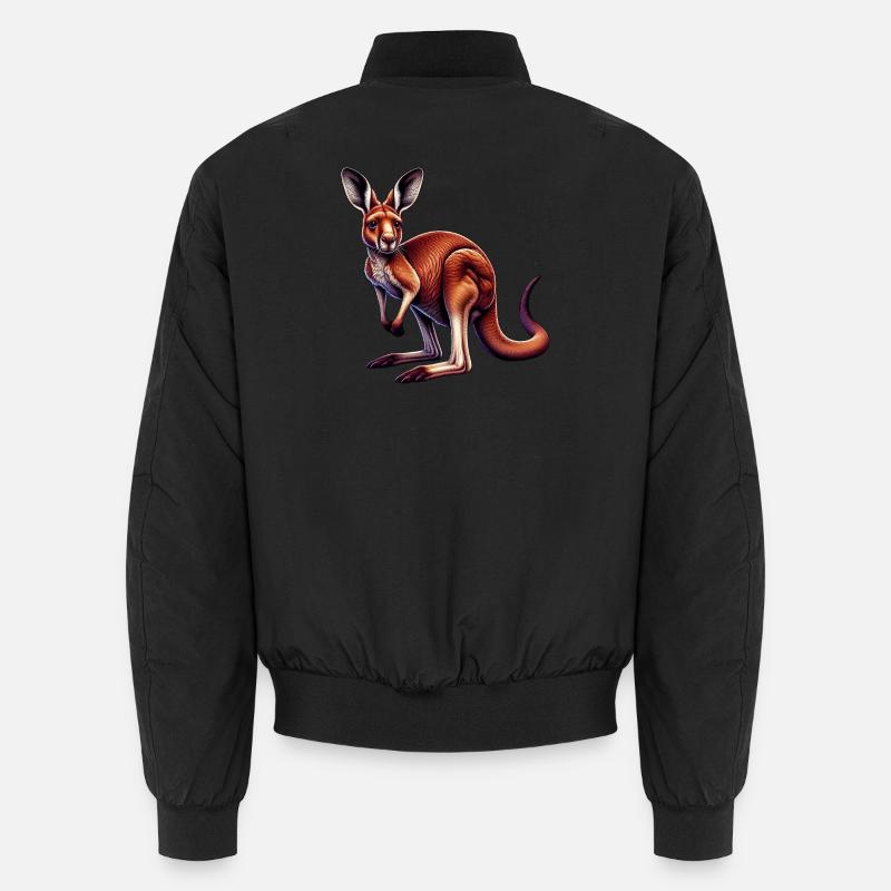 Känguru - Unisex Bomberjacke - Schwarz