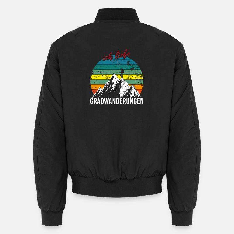 Wandern Klettern Bergsteigen - Unisex Bomberjacke - Schwarz