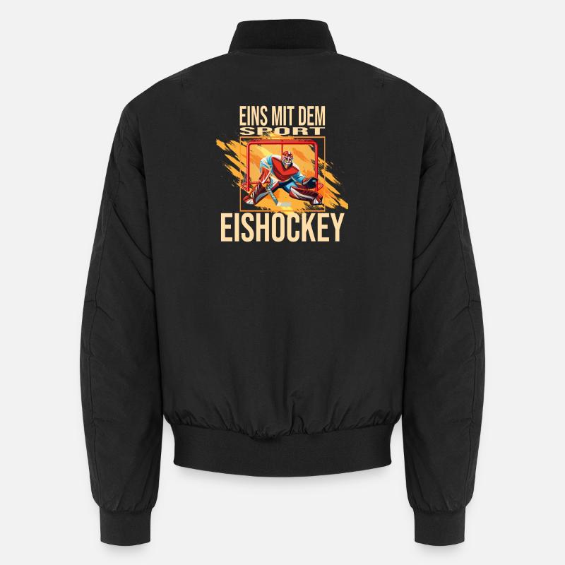Eins mit dem Sport - Eishockey Unisex Bomberjacke