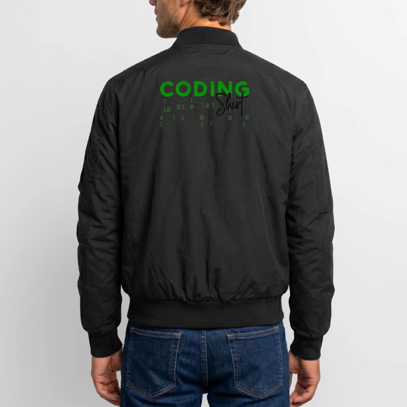 Coden Developer Programmer Web Developer Saying Unisex Bomber Jacket